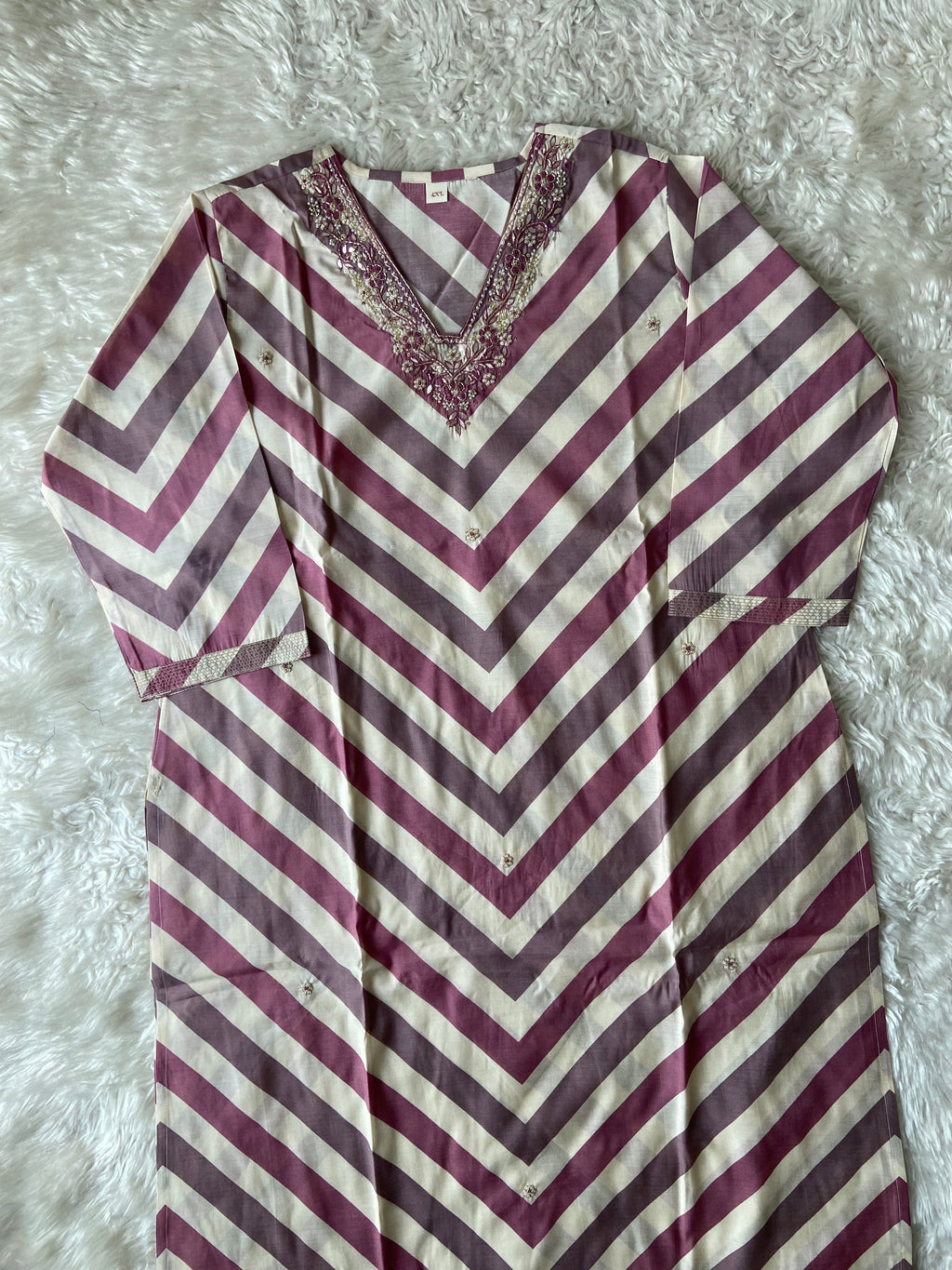 Pure Muslin Silk Kurti Pant Set