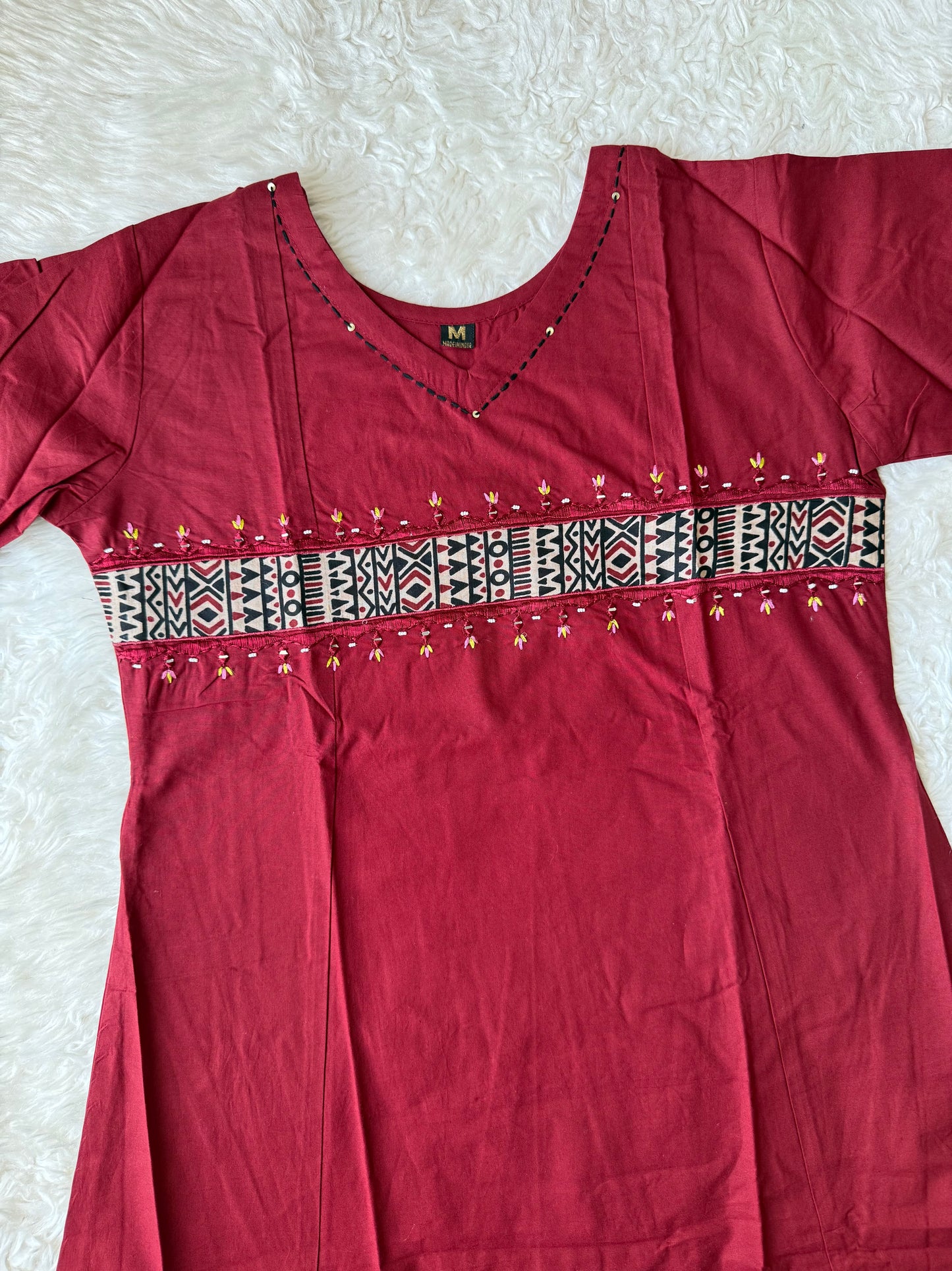 Pure Cotton Aline Kurti Plazo Dupatta Set