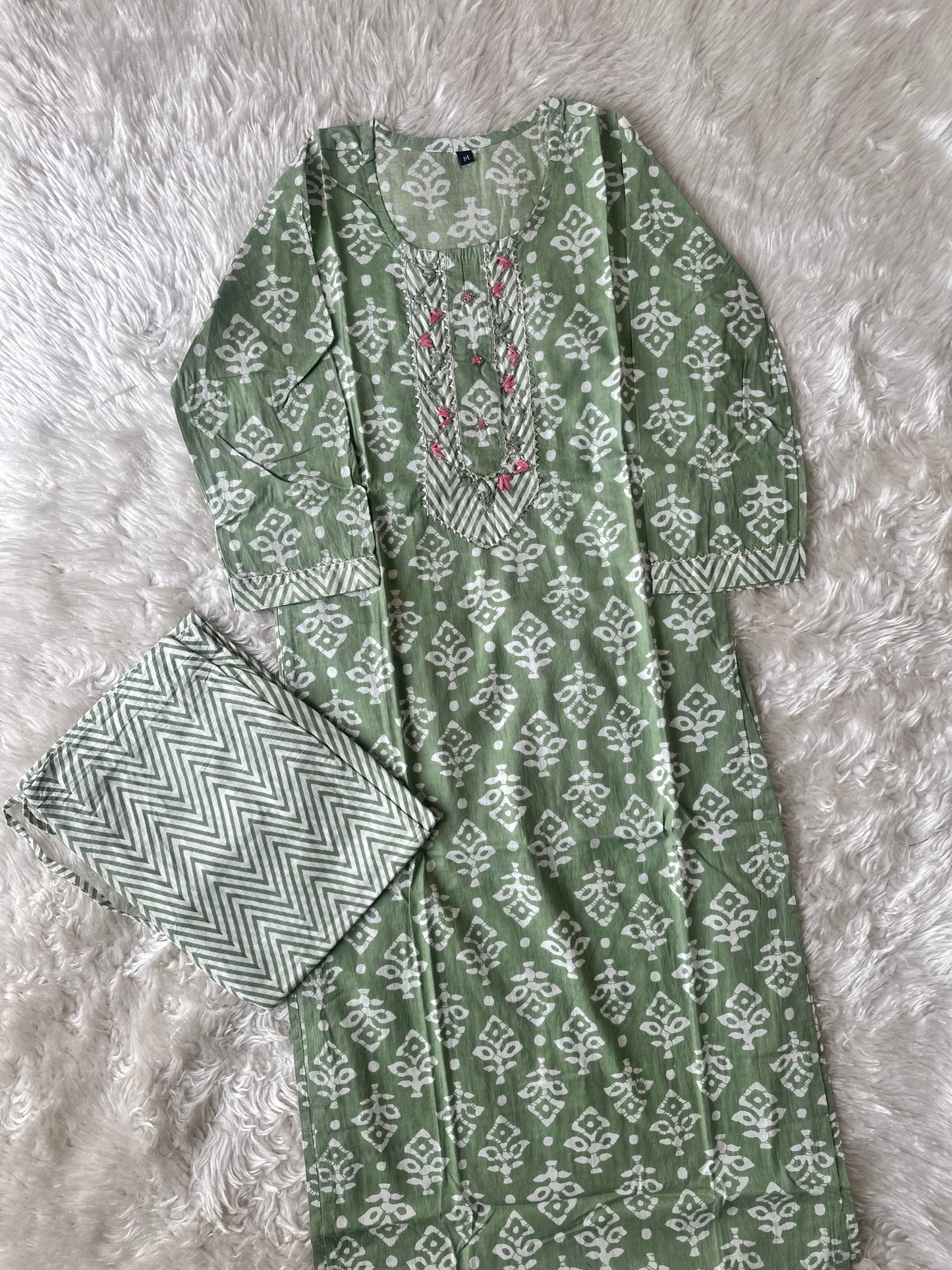 Cotton Kurti Pant Set