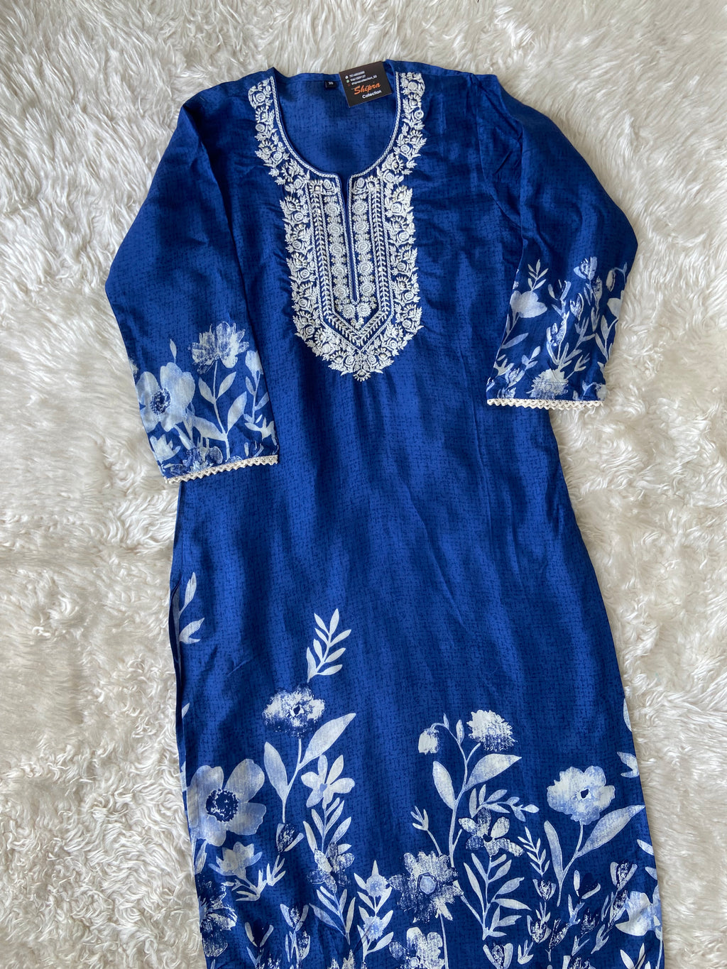 Pure Silk Kurti Pant Dupatta Set