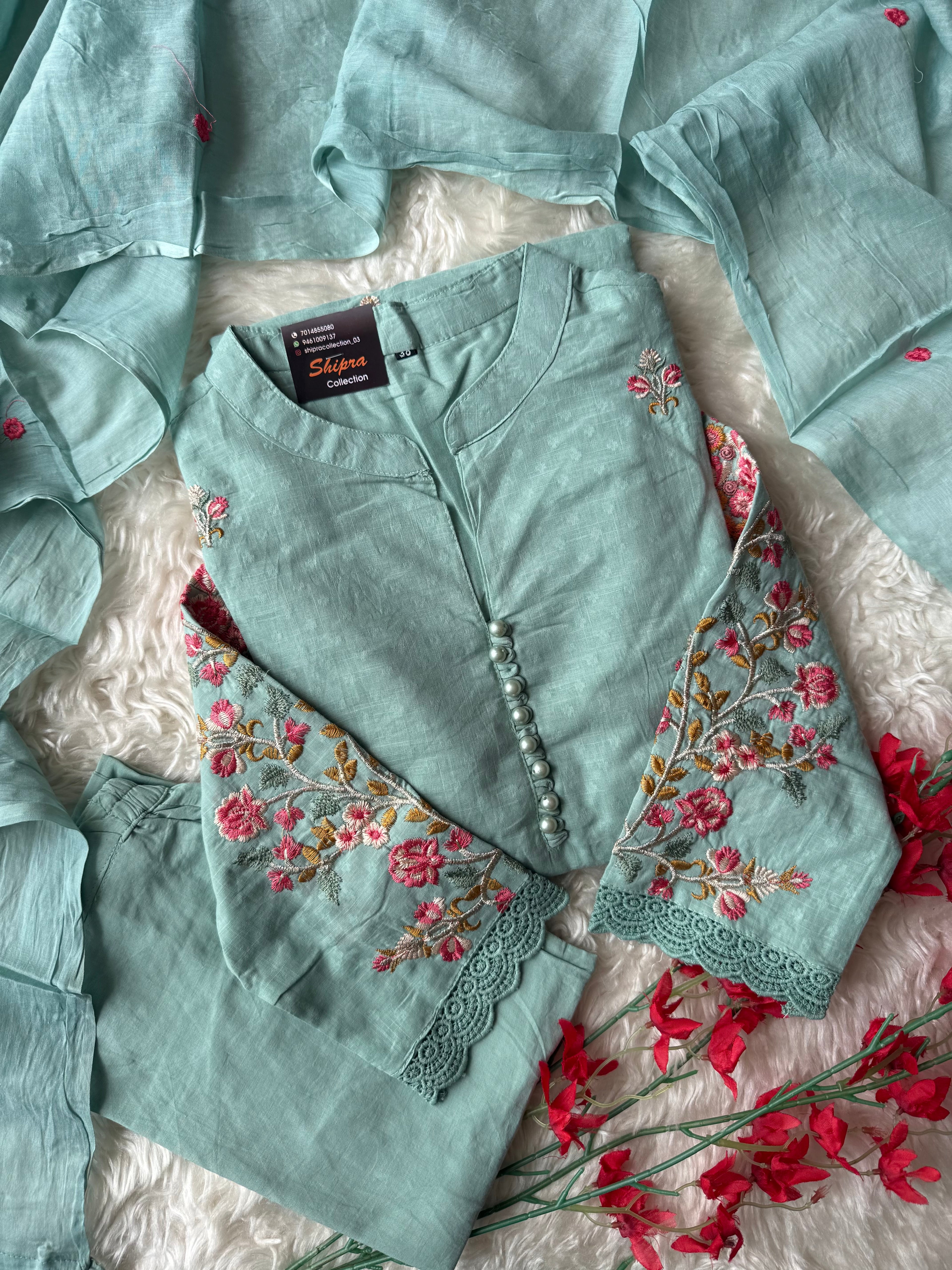 Premium Cotton Thread Work Collection