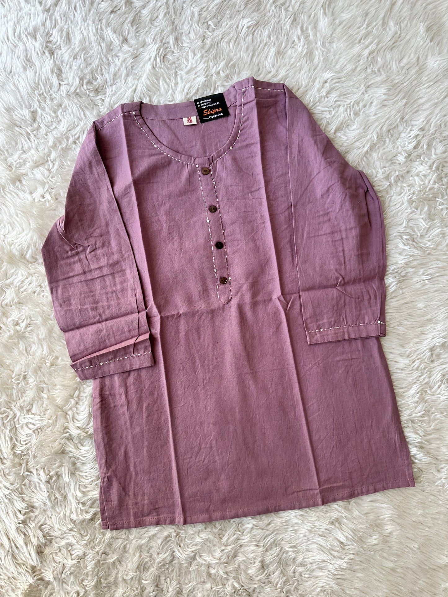 Khadi Cotton Short Kurti