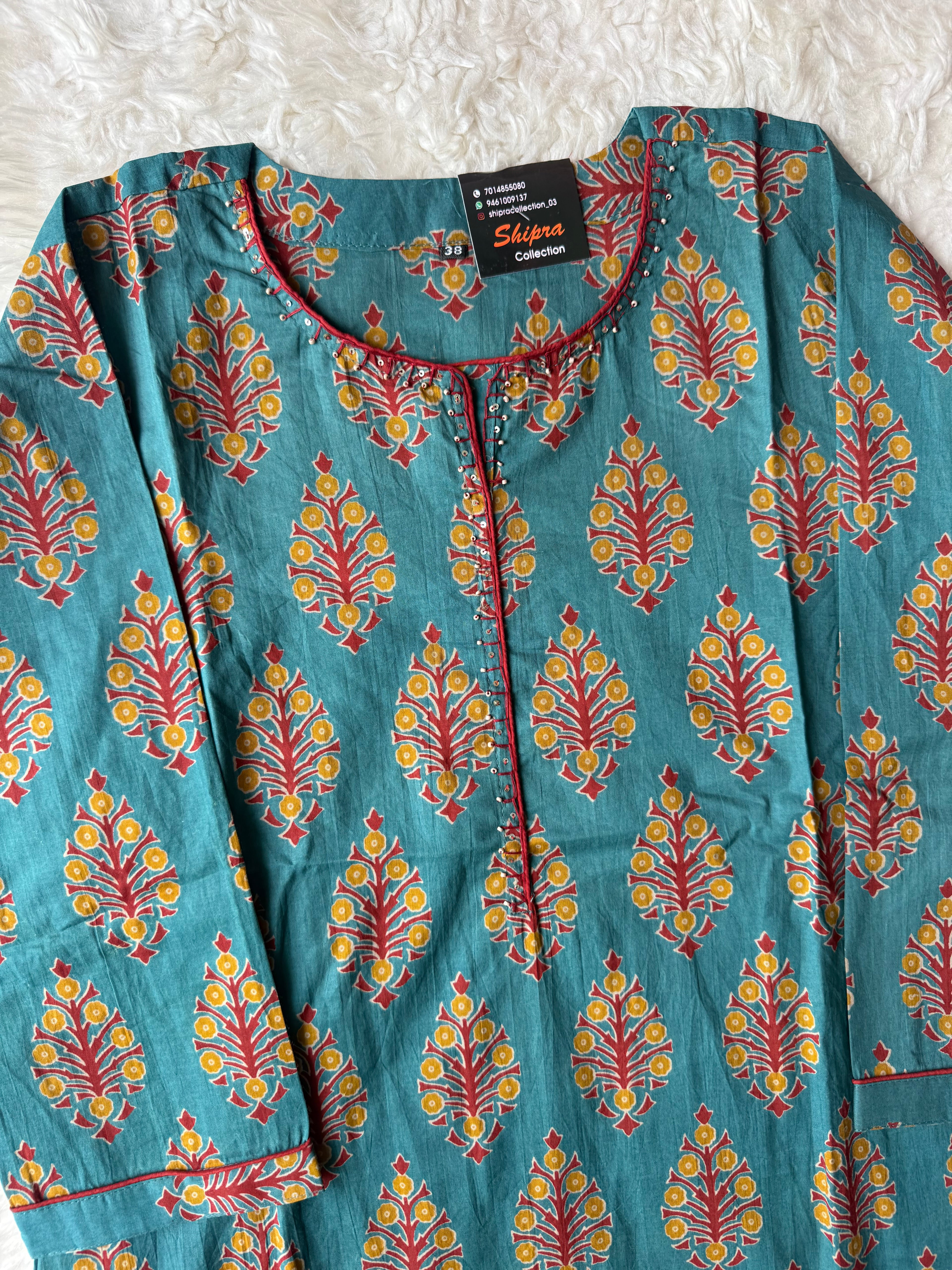 Premium Cotton Kurti Pant Dupatta Set