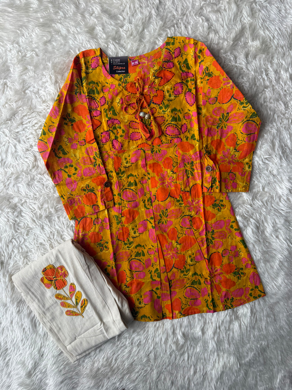 Breathable Cotton Patch Work Co-ord Set