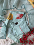 “Plus Size” Linen Kurti Pant Dupatta Set