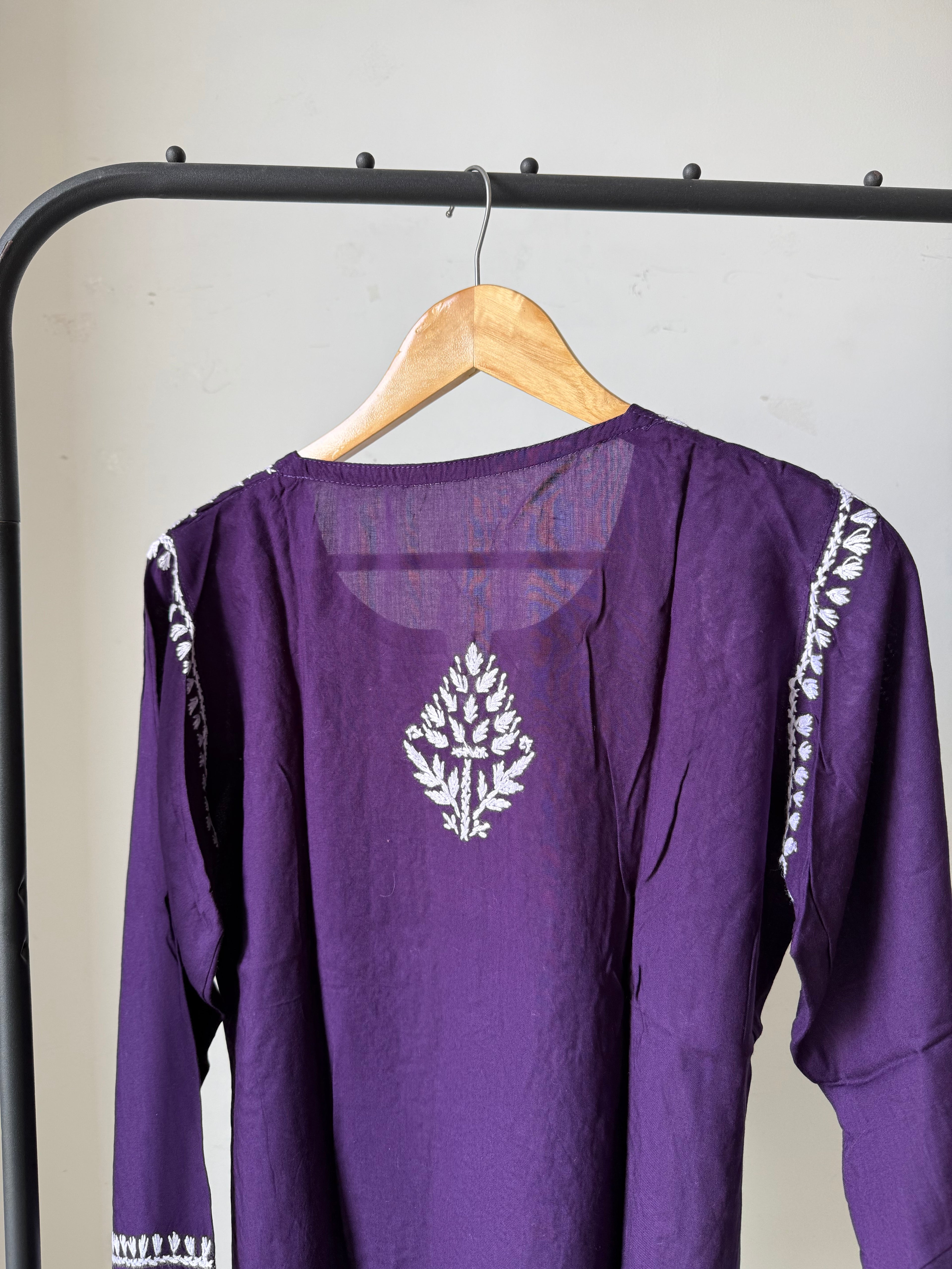 Heavy Rayon Chikankari Short kurti