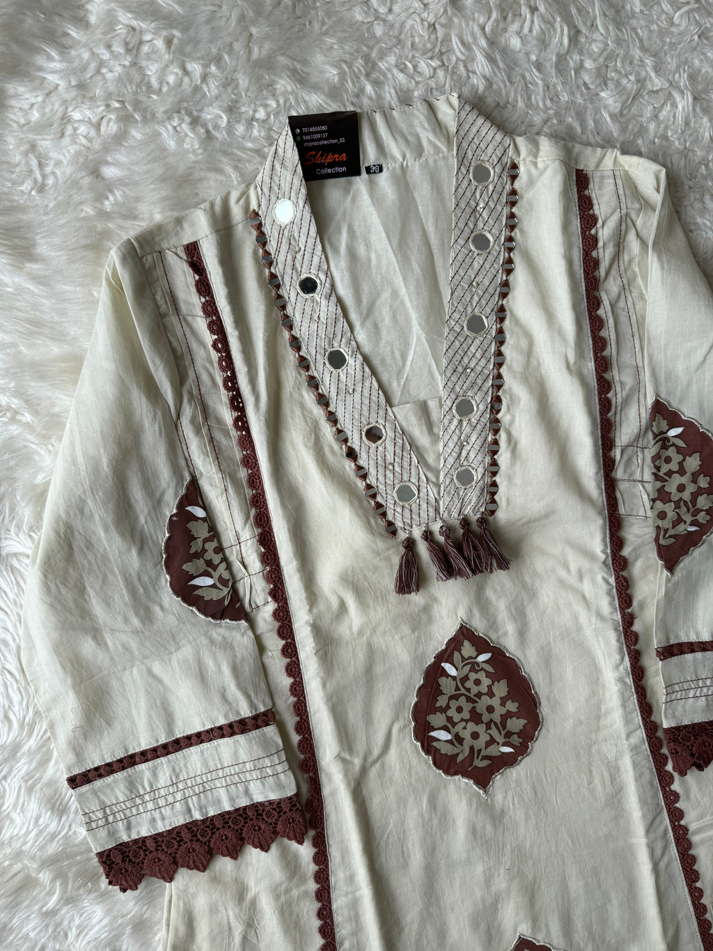 Premium Cotton Aline Kurti Plazo Dupatta Set