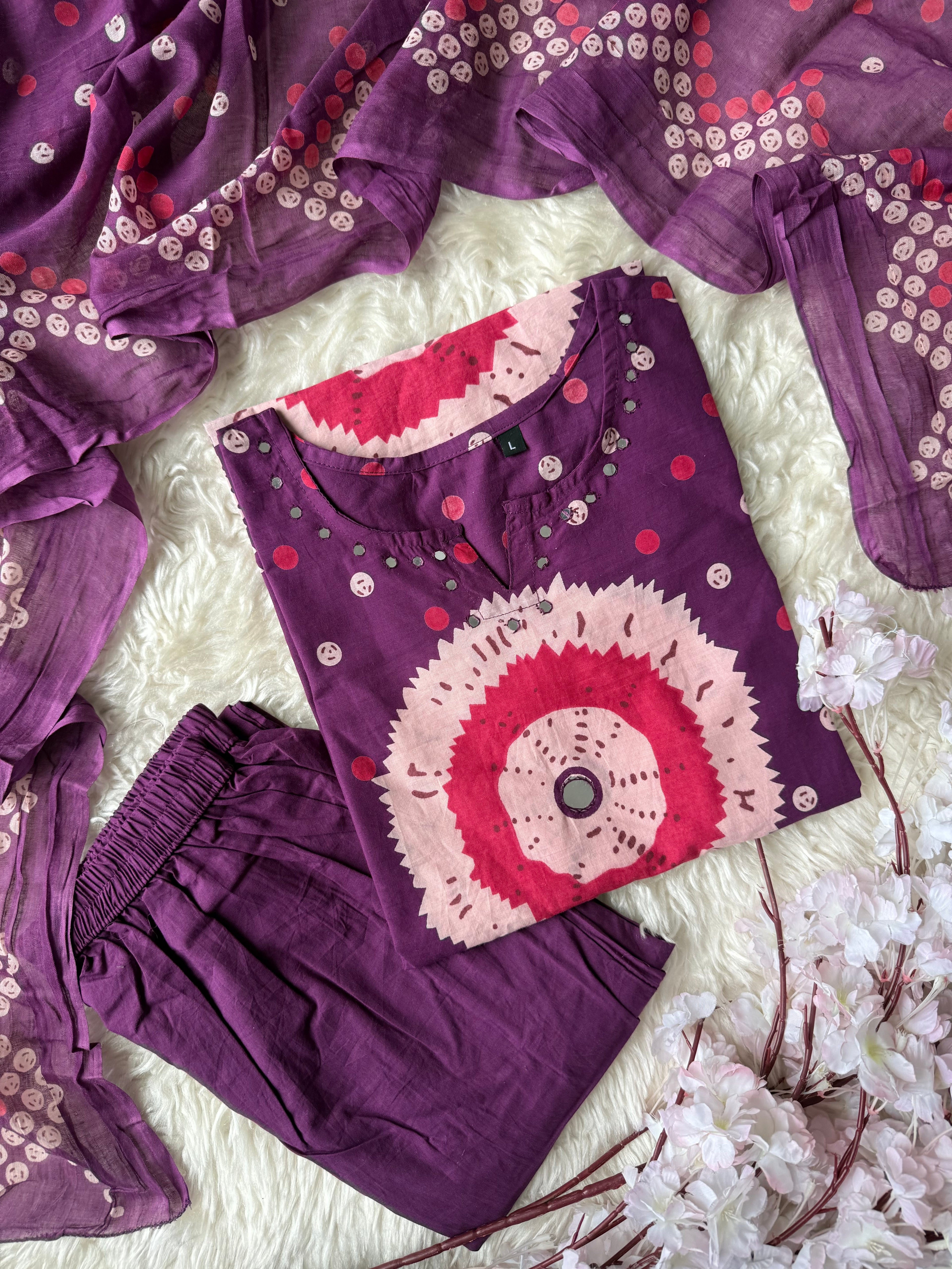 Budget Friendly Kurti Pant Dupatta Set