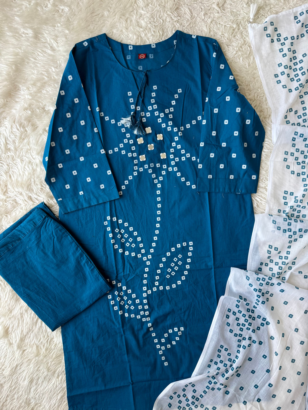 Budget Friendly Kurti Pant Dupatta Set