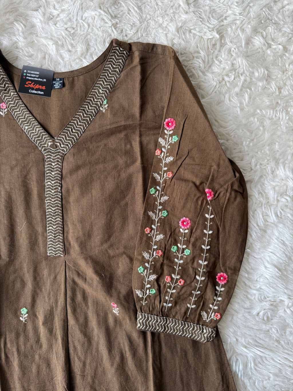 Khadi Cotton Kurti Pant Set