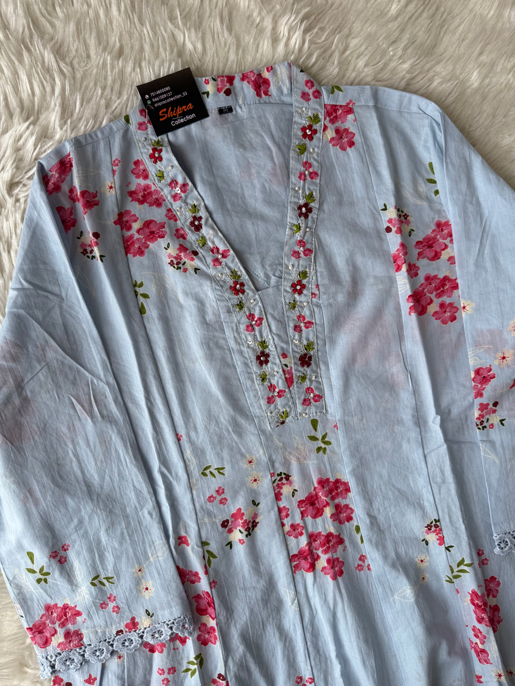 Premium Cotton Kurti Pant Dupatta Set
