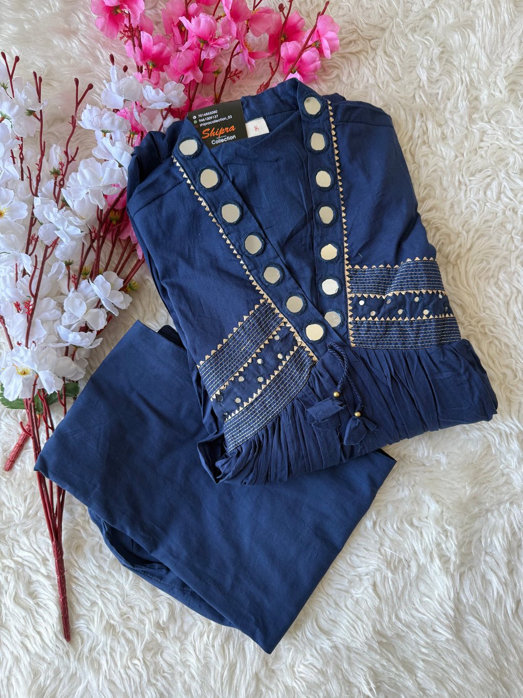 Premium Cotton Flare Kurti Pant Set