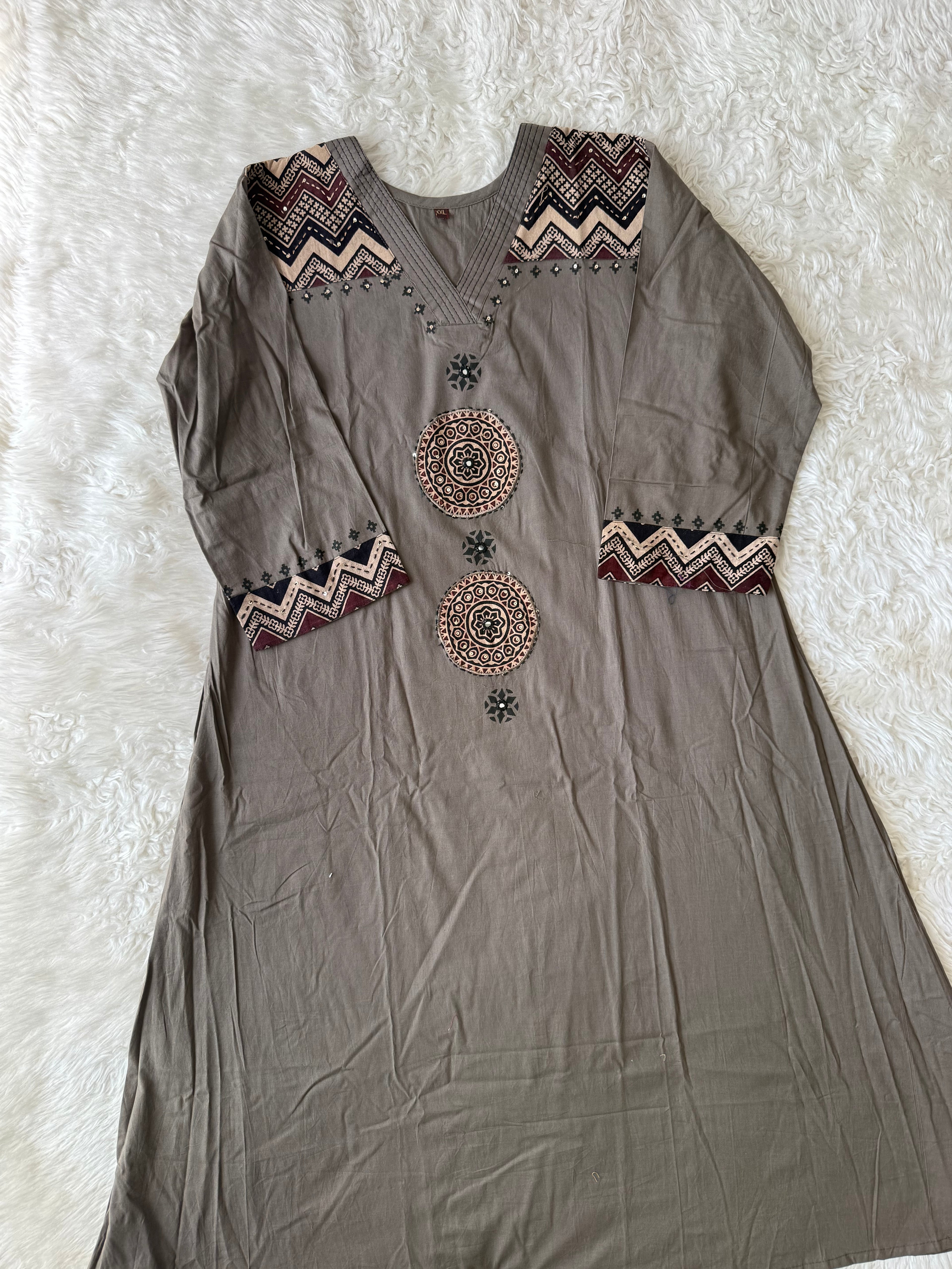 Pure Cotton Kurti Plazo Set