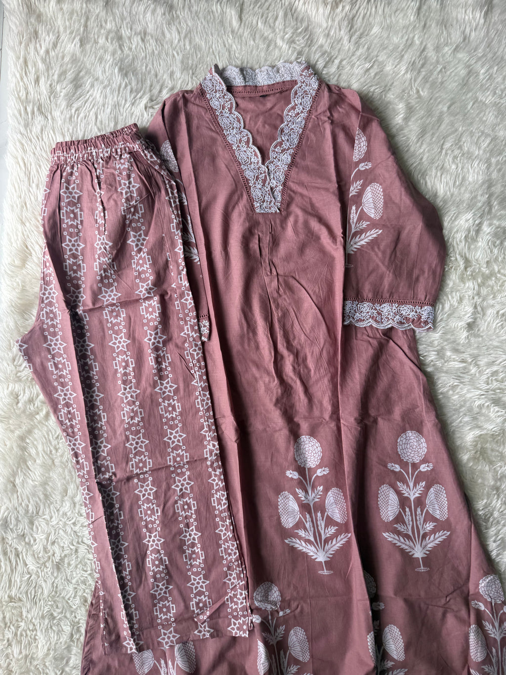 Cotton Kurti Pant Set
