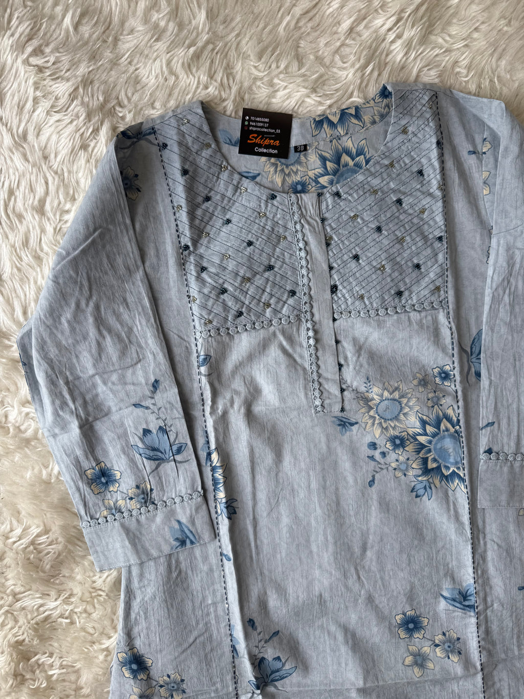 Premium Cotton Kurti Pant Dupatta Set