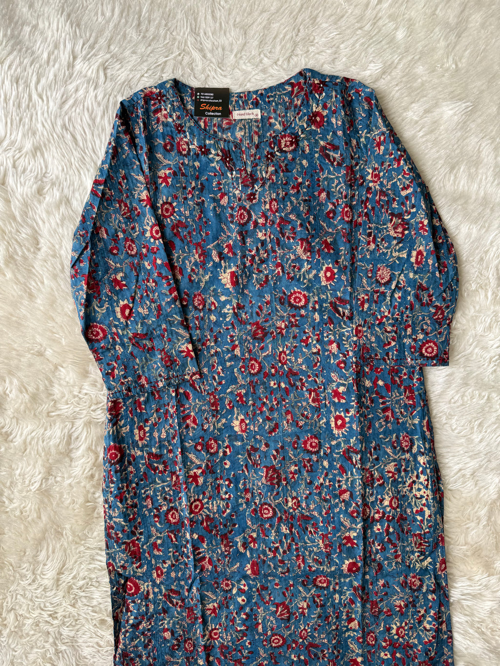 Premium Cotton Handblock Kurti