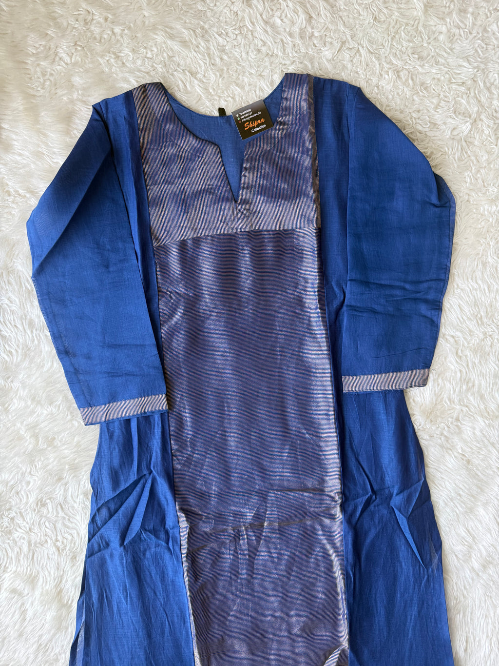 “Plus Size” Mul Chanderi Kurti Pant Dupatta Set