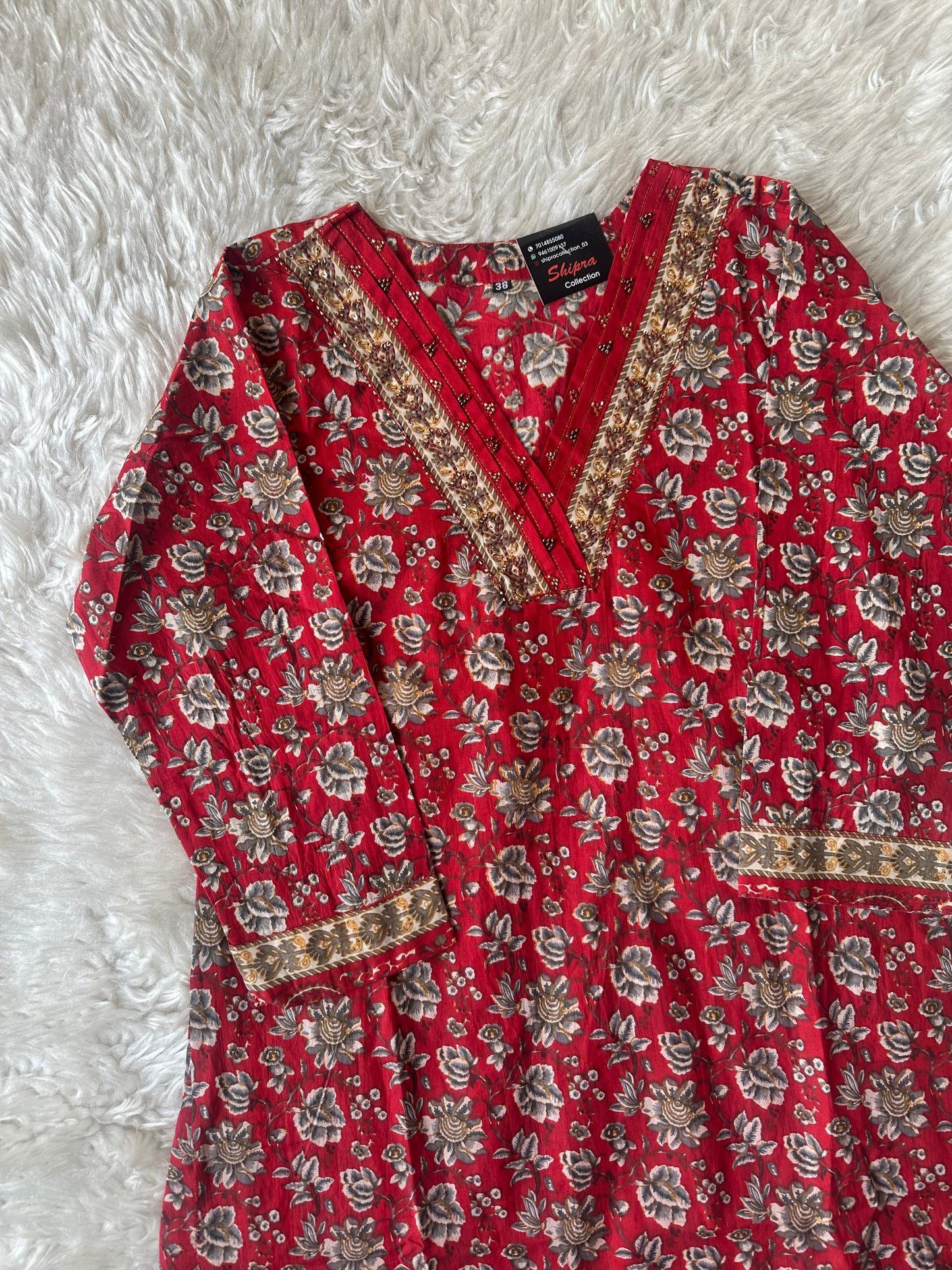 Premium Cotton Kurti Plazo Dupatta Set