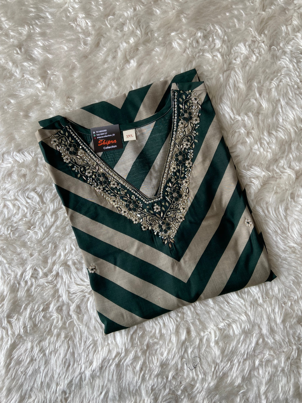 Pure Muslin Silk Kurti Pant Set