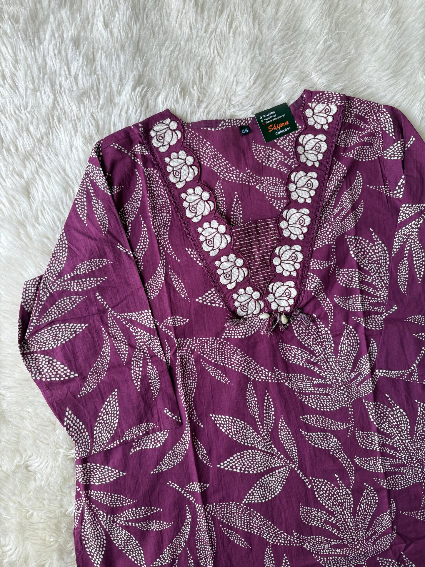 Pure Cotton Kurti Pant Dupatta Set