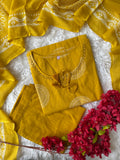 Premium Cotton Kurti Pant Dupatta Set