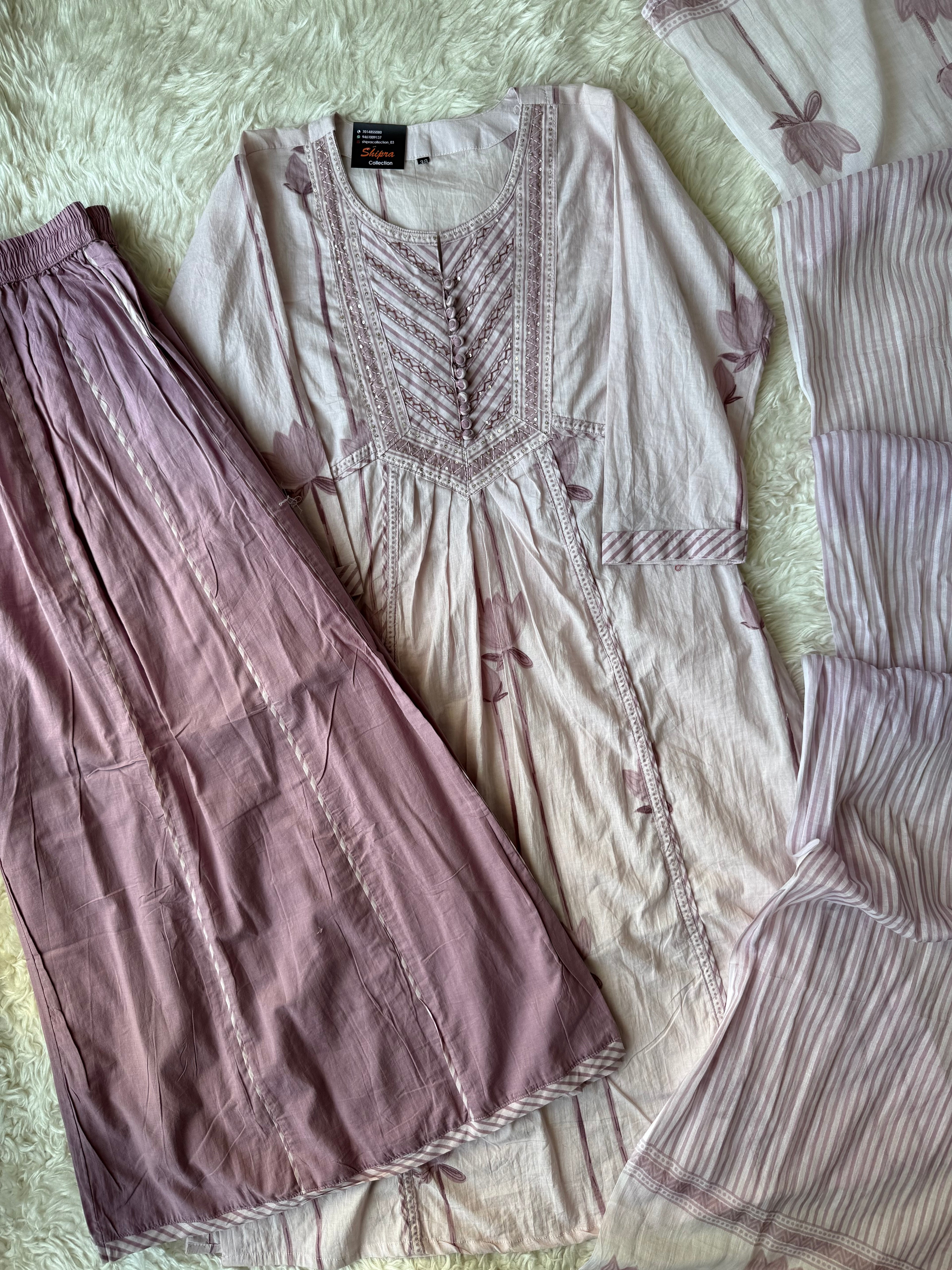 Premium Cotton Comfort Palzo Set