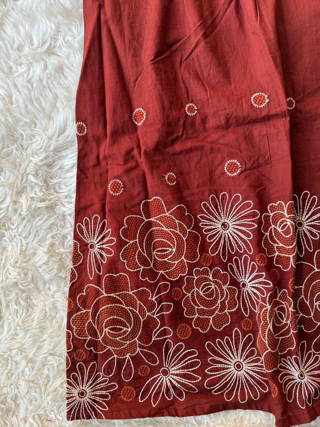 Premium Cotton FLARE Kurti Pant Dupatta Set