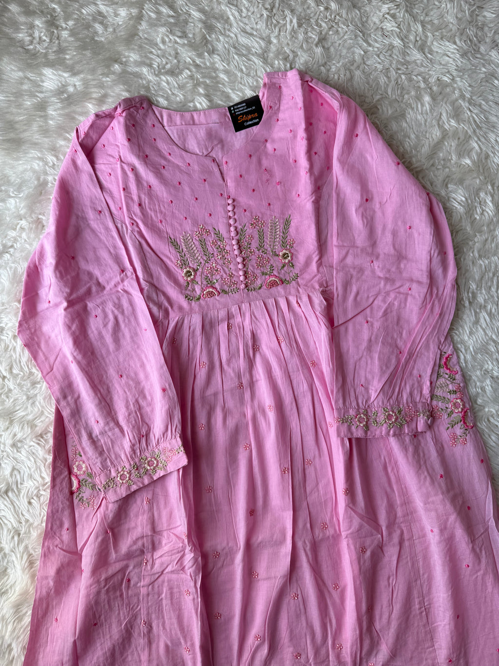 Premium Mul Cotton Thread Work Set