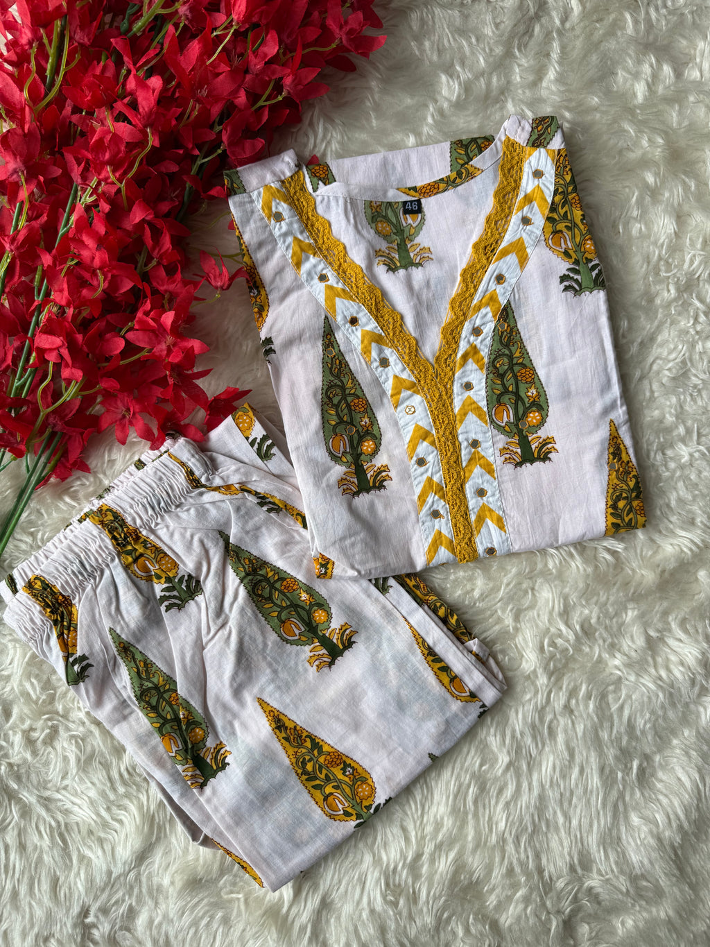 Cotton Kurti Pant Set
