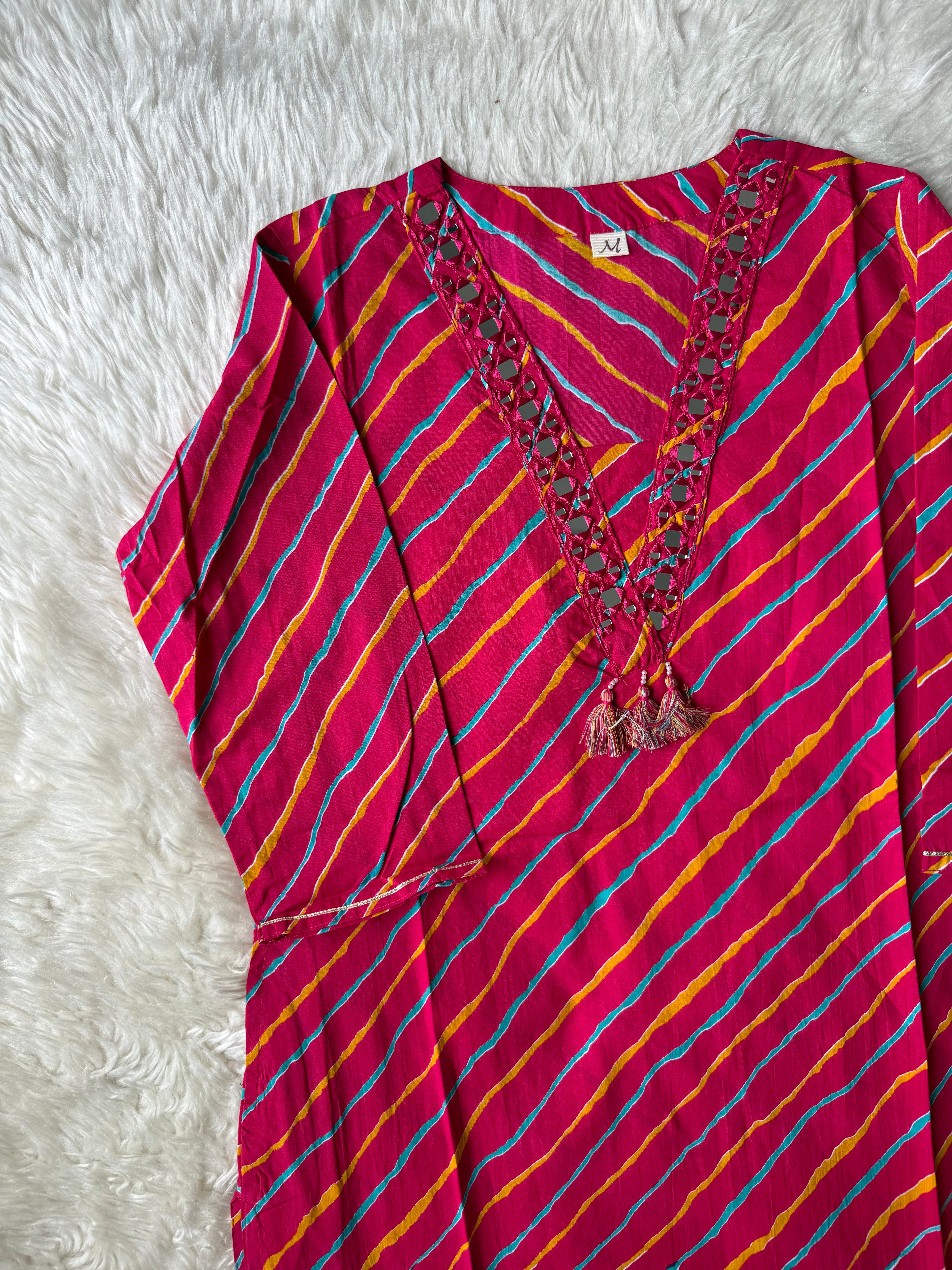 Premium Cotton Lehariya Set