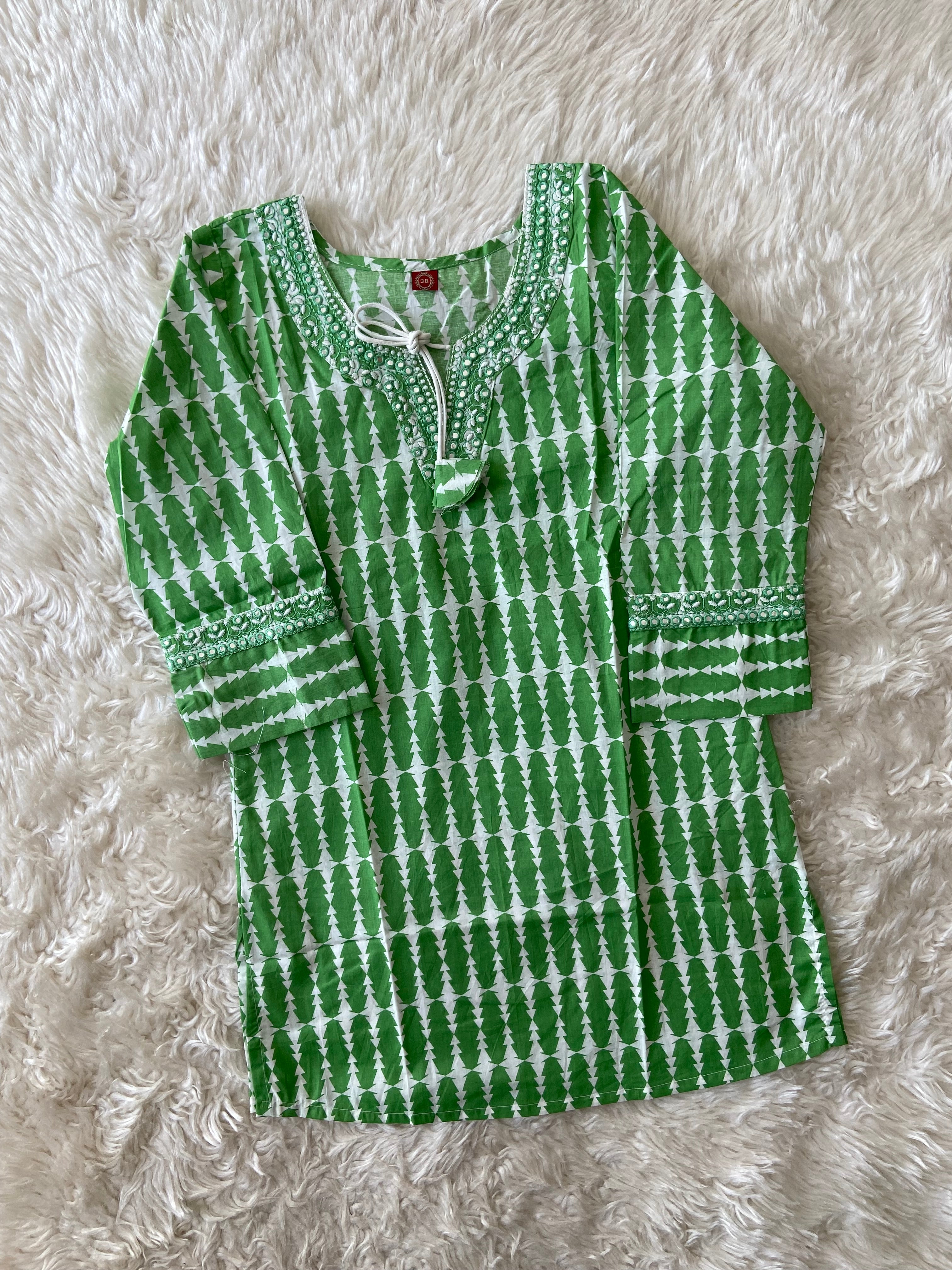 Pure Cotton Short Kurti