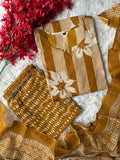 Pure Cotton Kurti Pant Dupatta Set