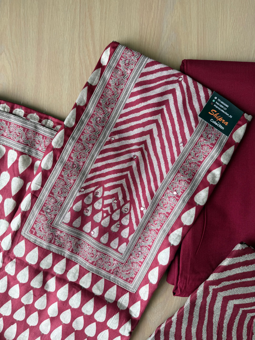 Premium Cotton Unstitched Set