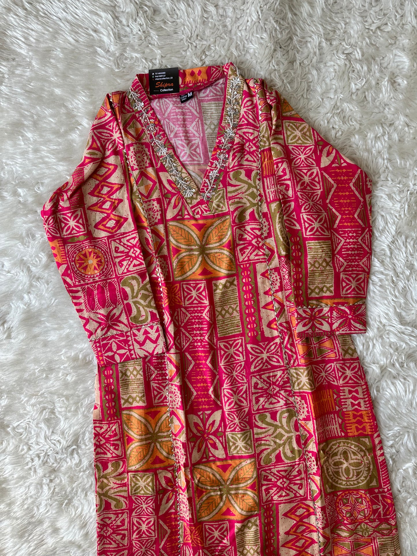 Premium Muslin Silk Kurti Pant Set