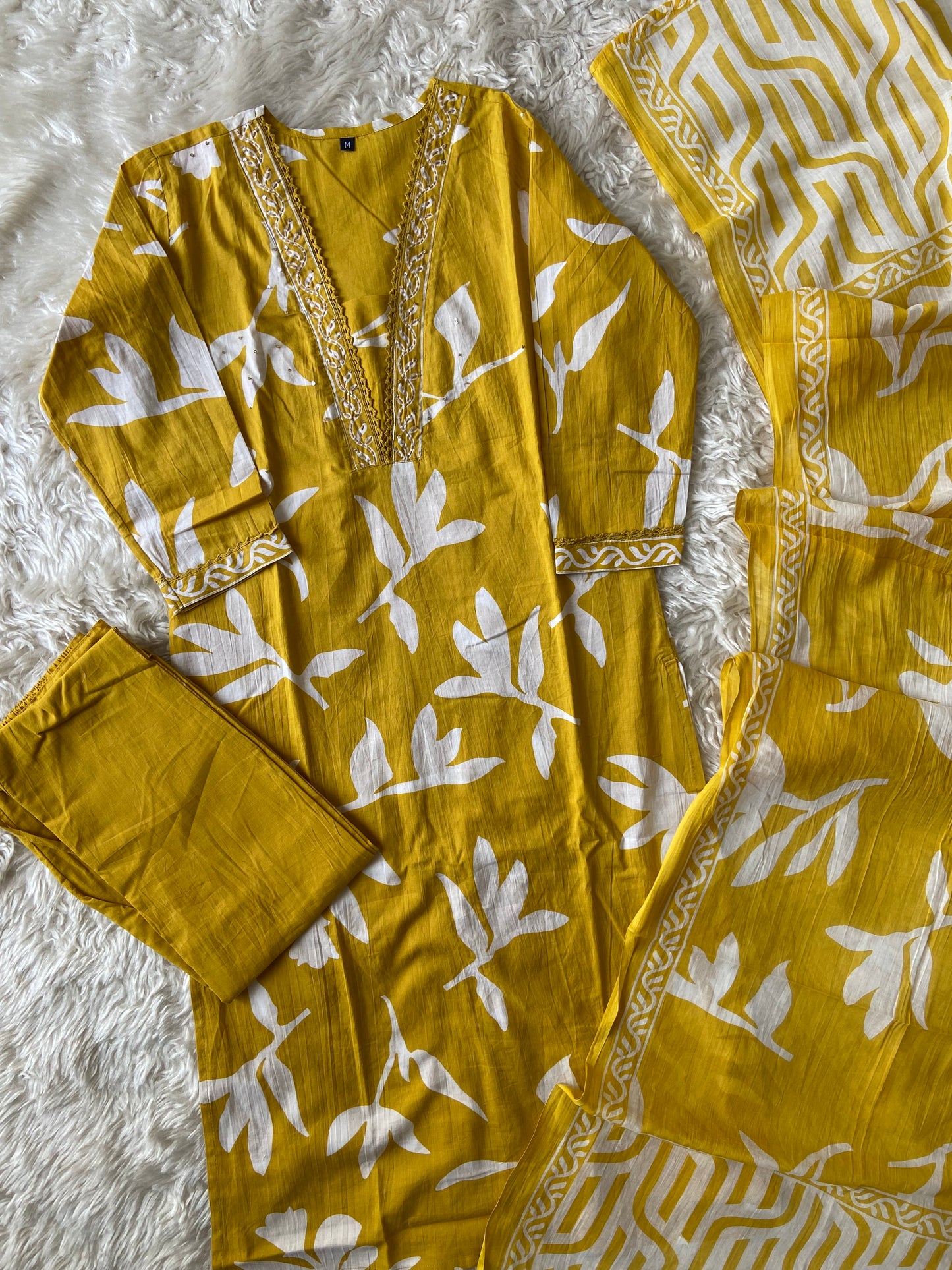Budget Friendly Kurti Pant Dupatta Set