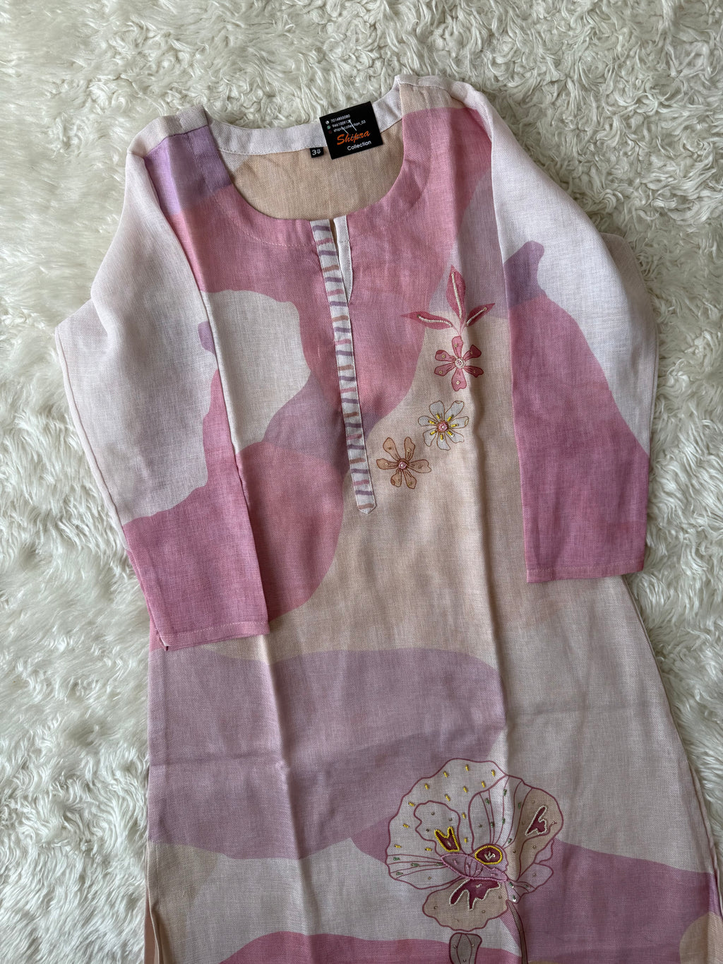 Linen Kurti Pant Dupatta Set