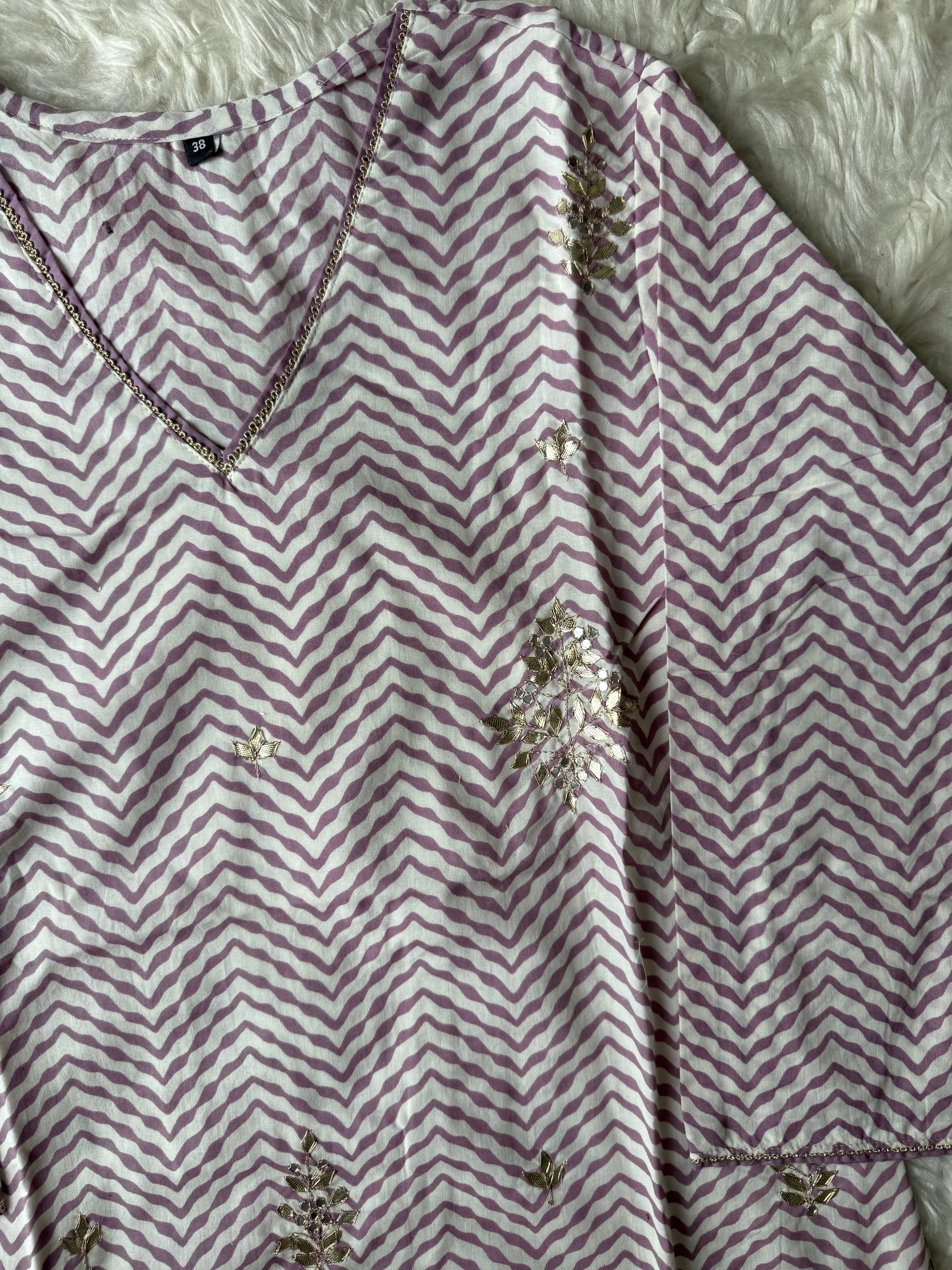 Premium Cotton Kurti Sharara Dupatta Set