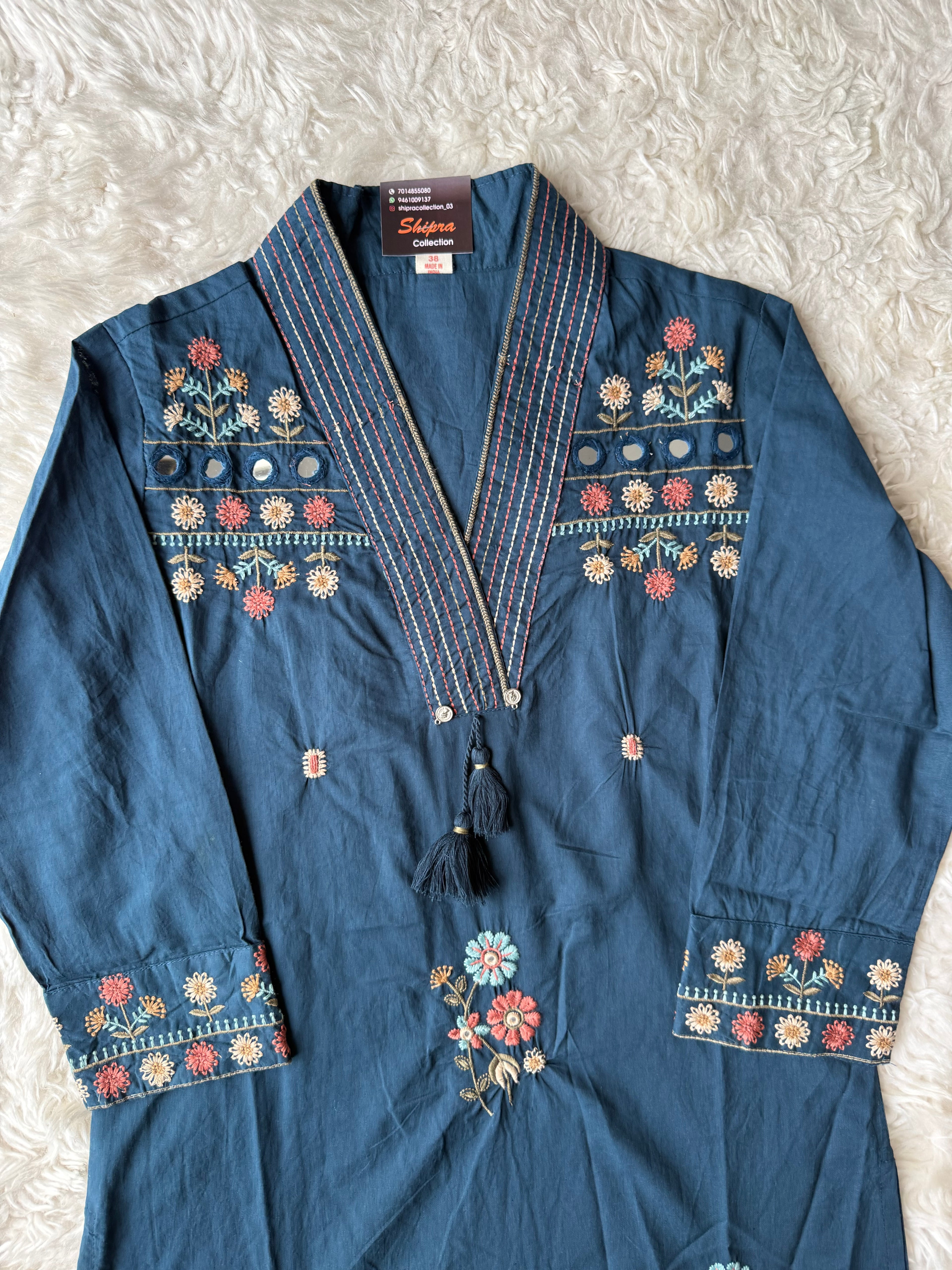 Premium Cotton Kurti Pant Dupatta Set