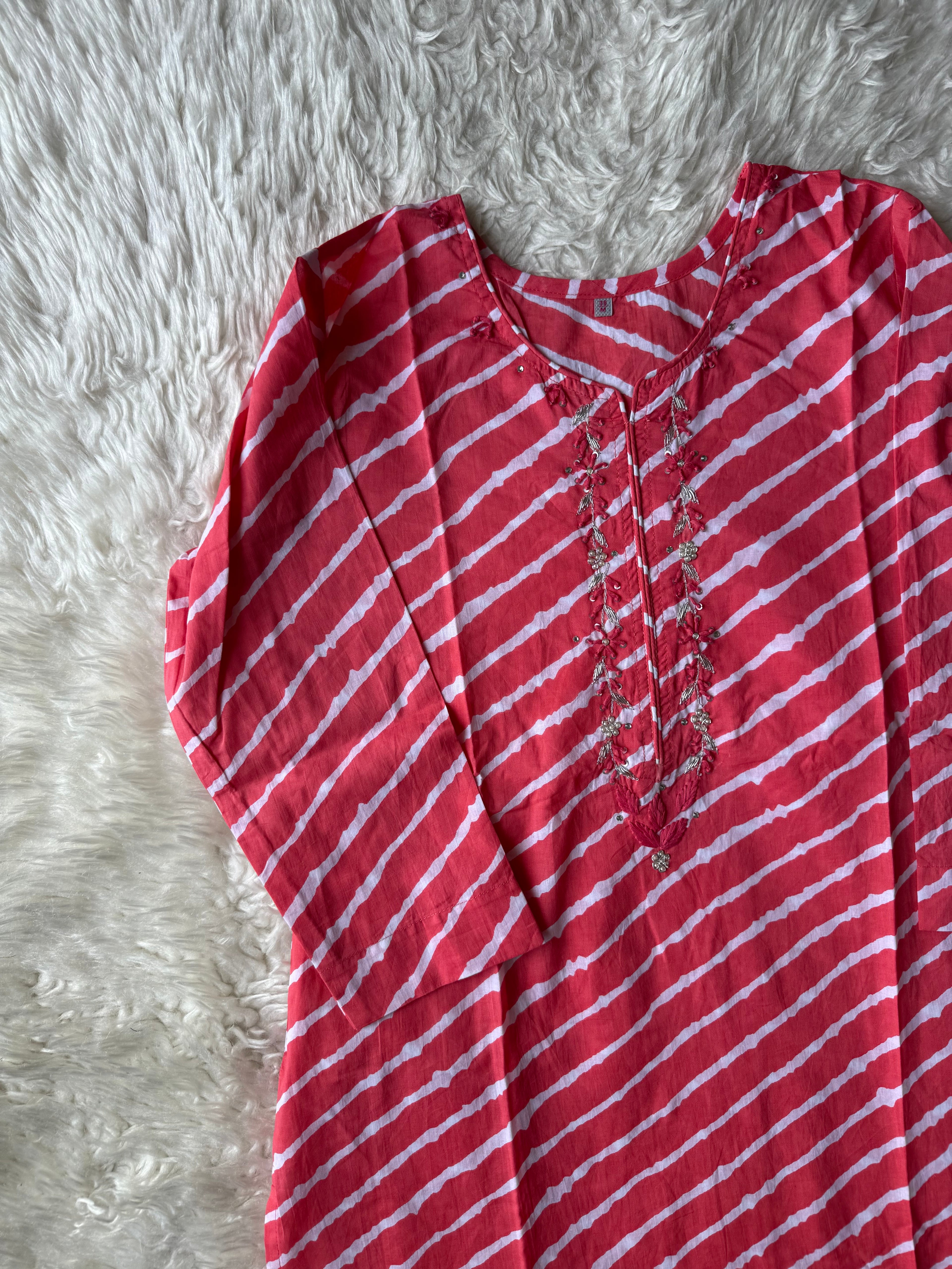 Premium Cotton Lehariya Set