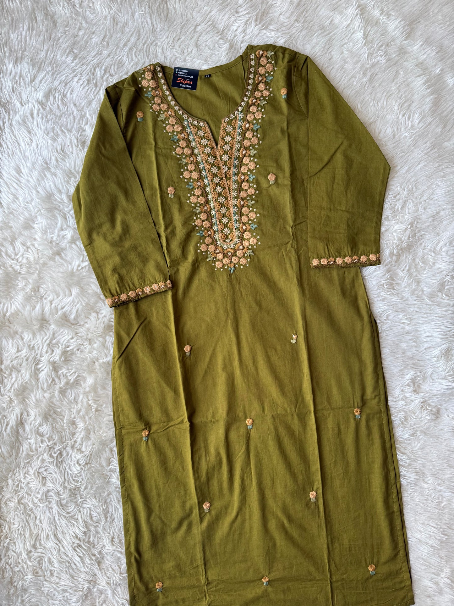 Premium Cotton Kurti Pant Dupatta Set