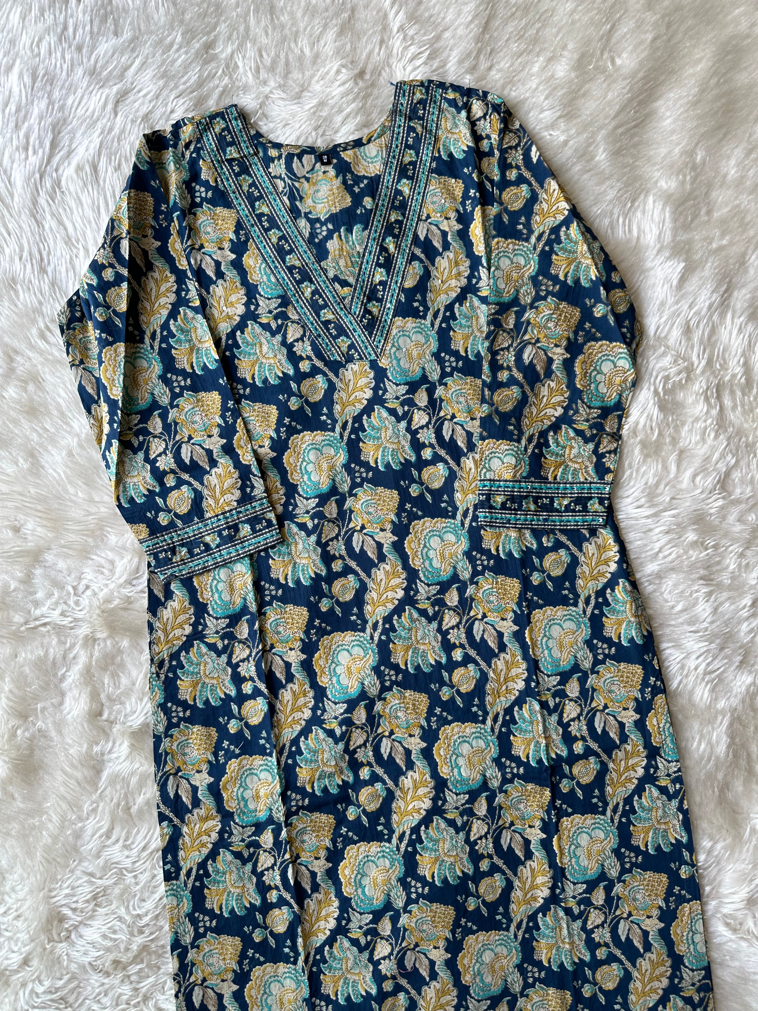 Premium Cotton Kurti Pant Dupatta Set