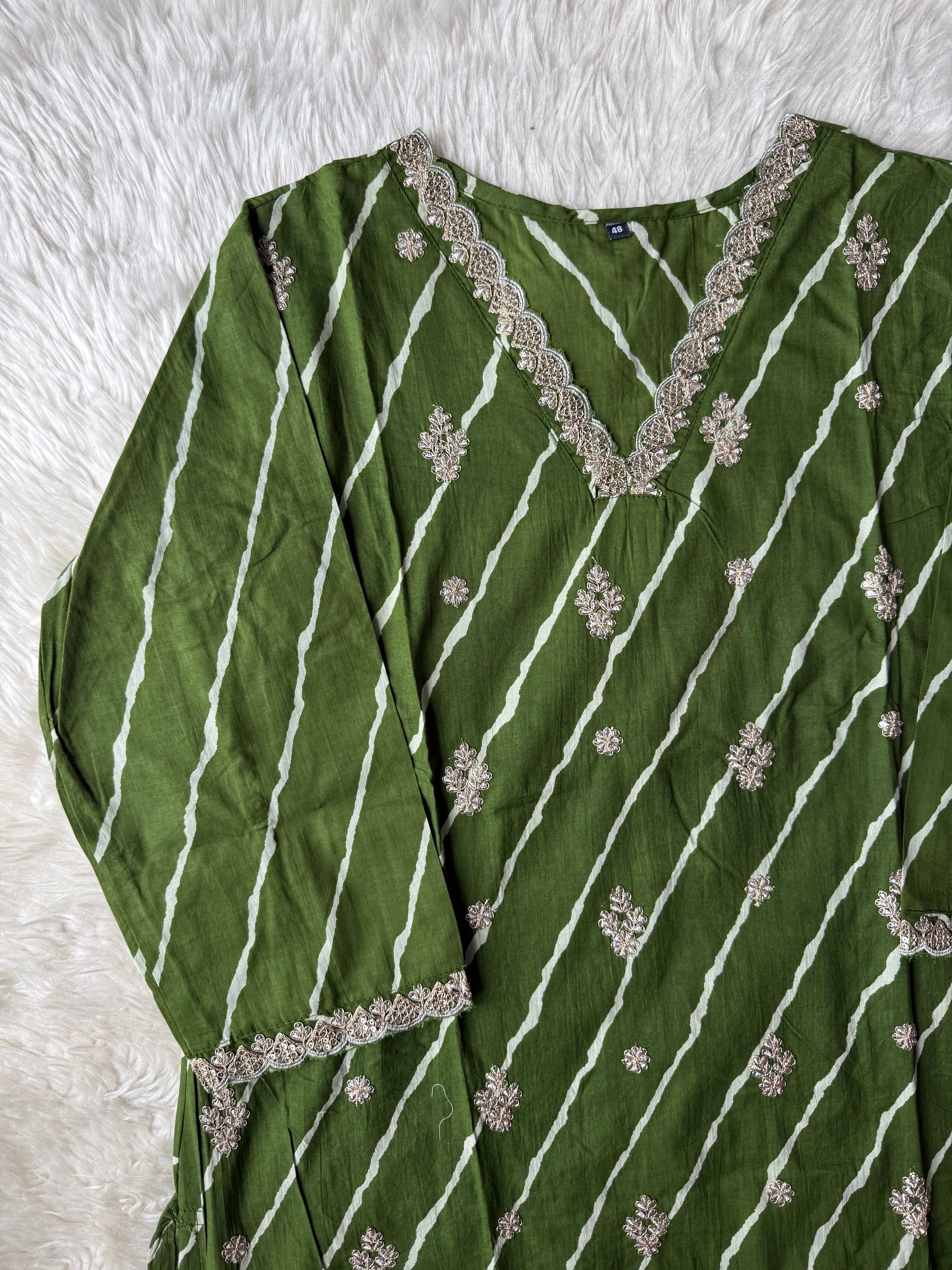 Premium Cotton Lehariya Set