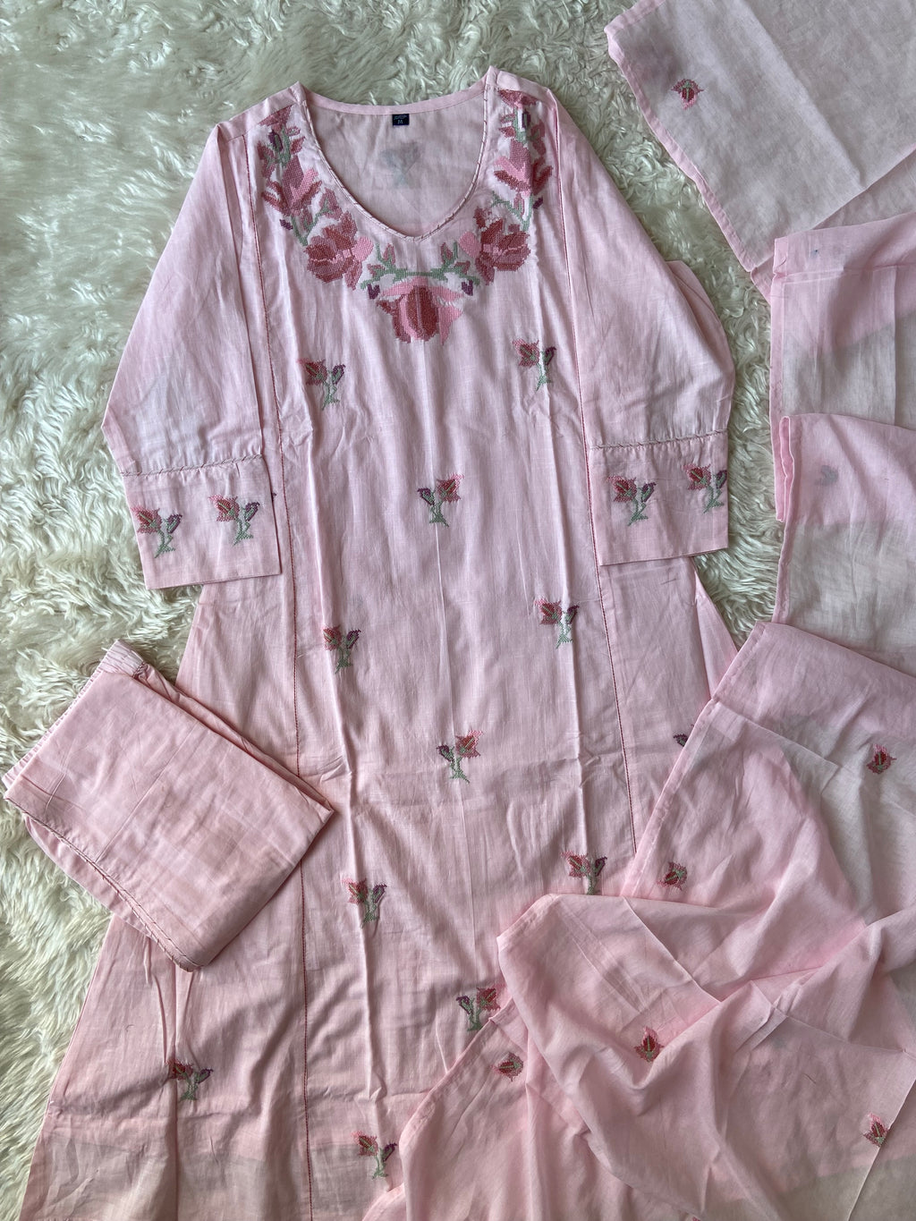Premium Mul Cotton Thread Work Collection