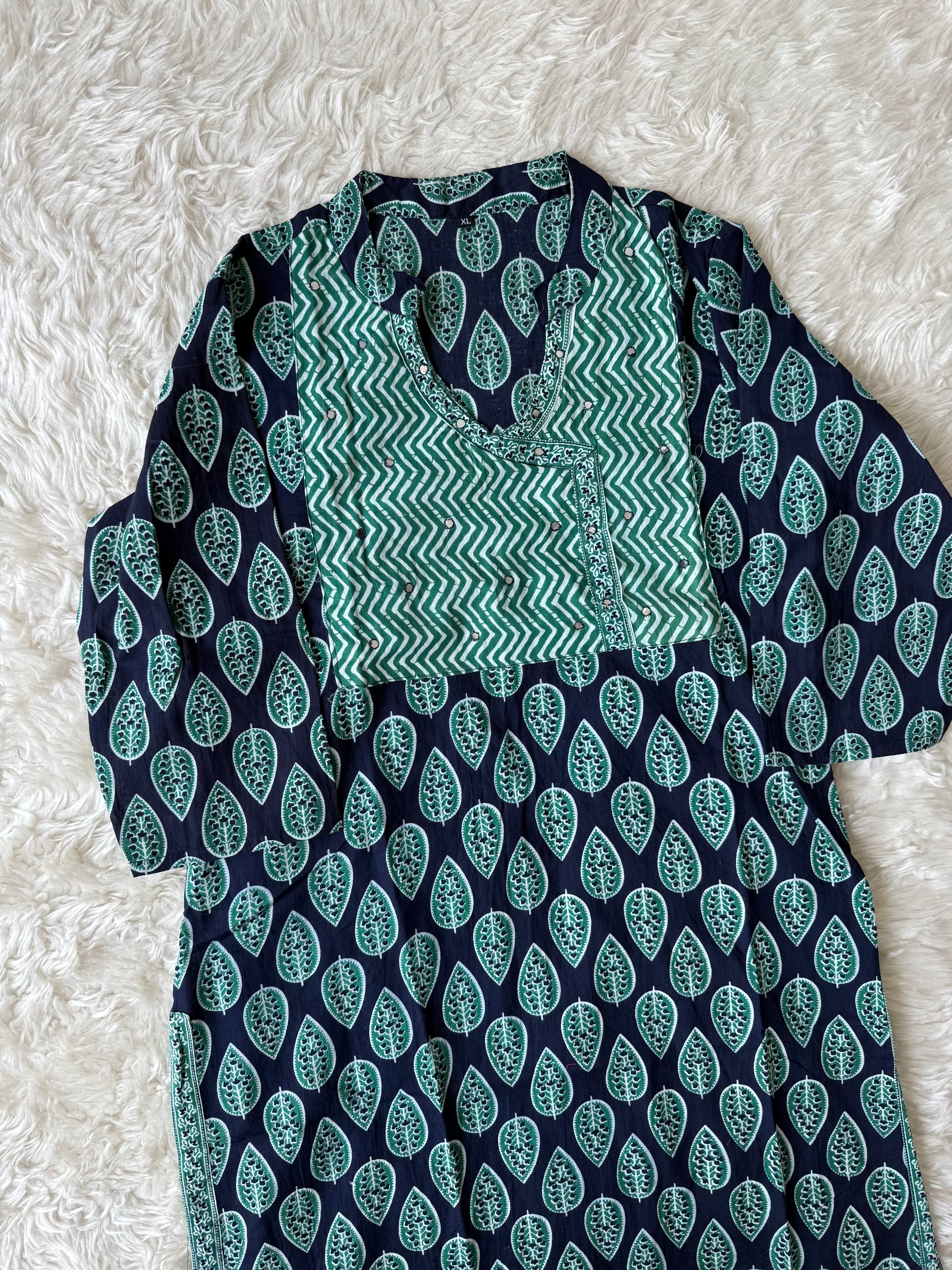 Pure Cotton Kurti Pant Set