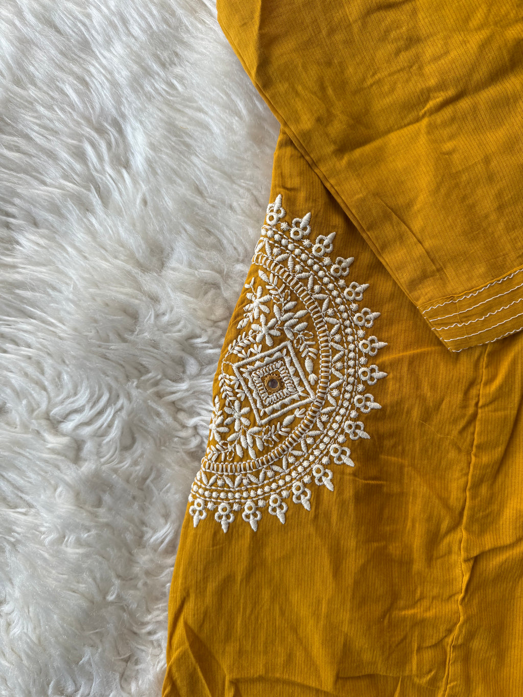 Pure Cotton Pocket Pattern Dupatta Set