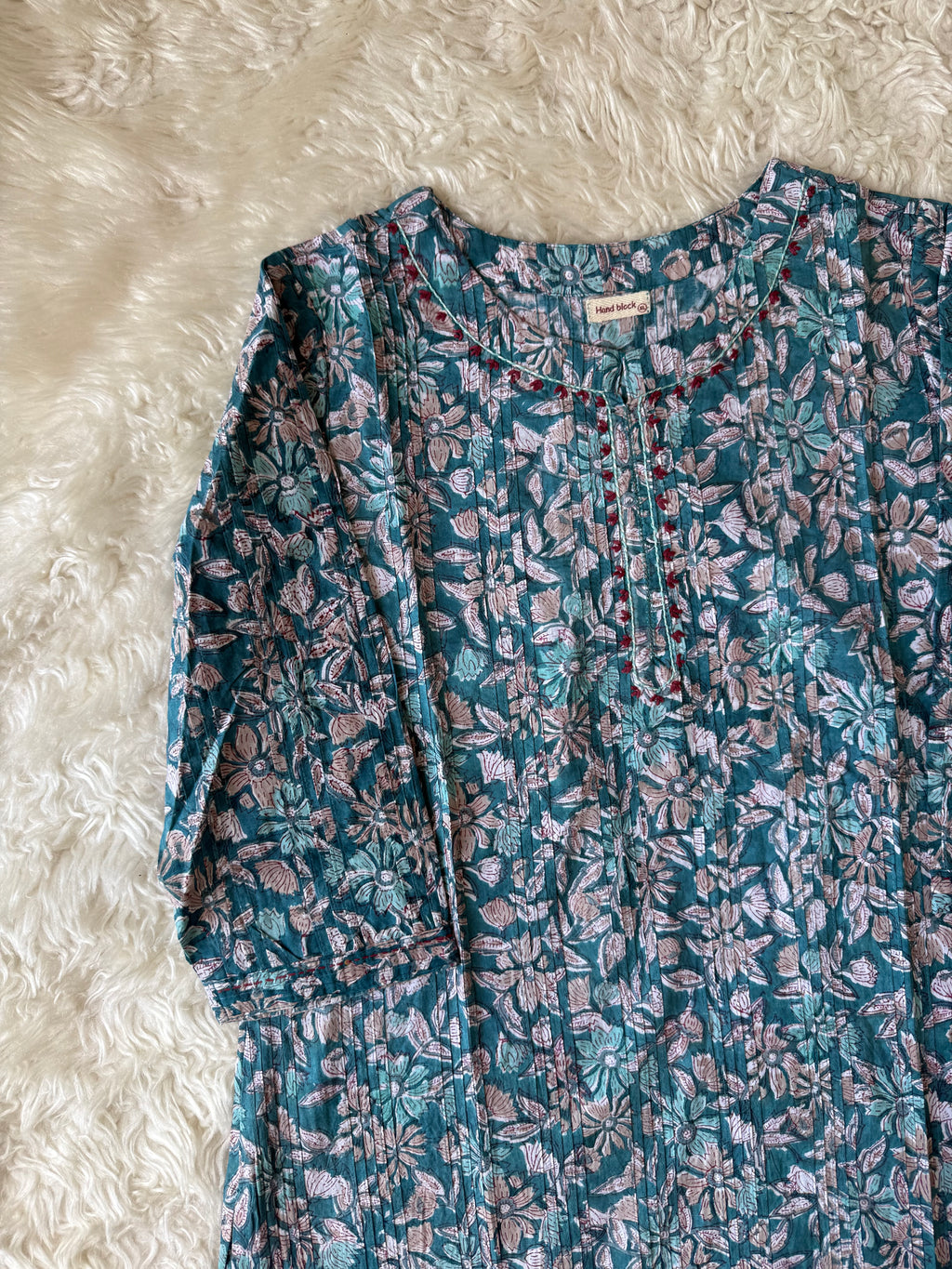 Premium Cotton Handblock Kurti