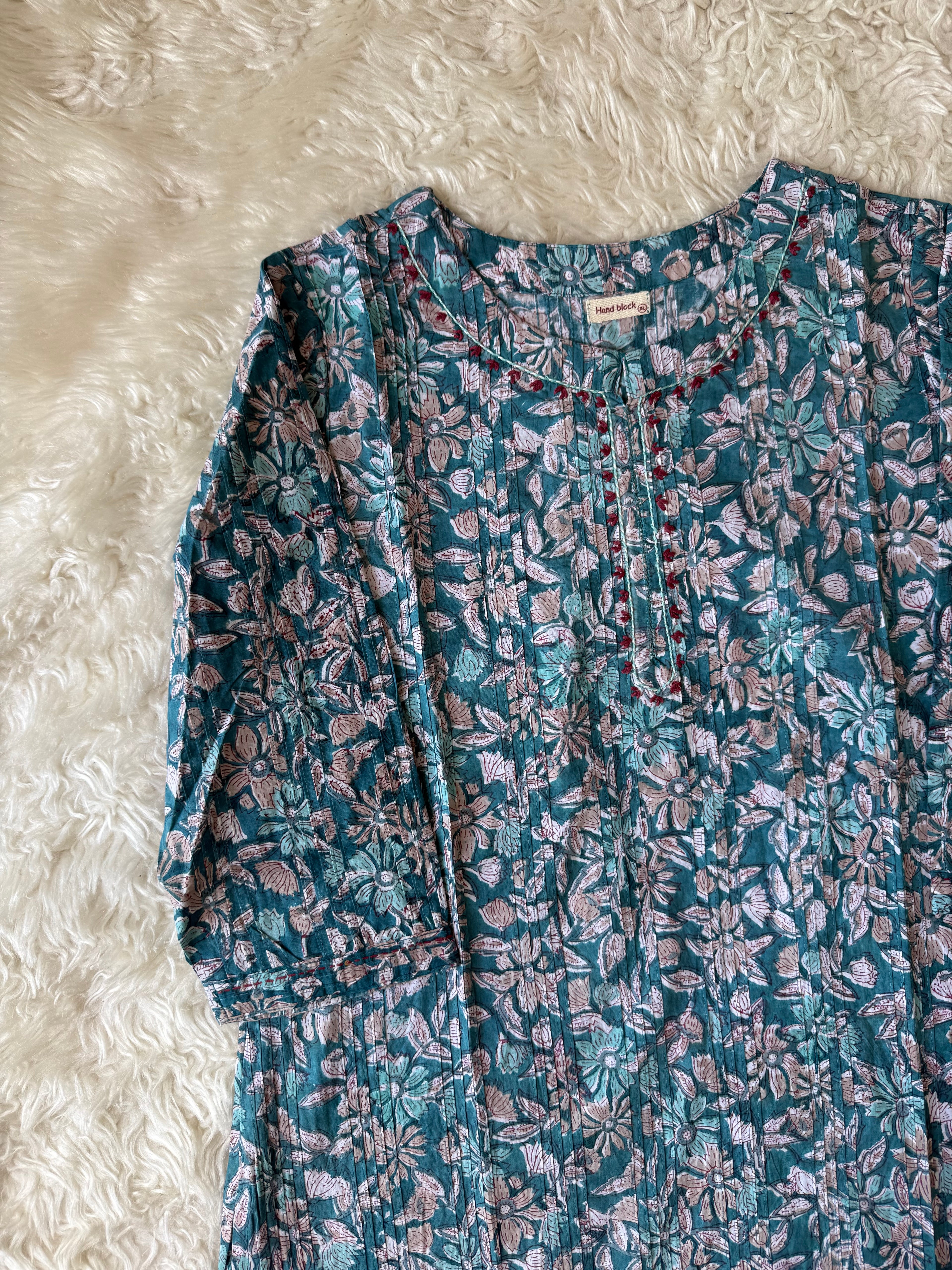 Premium Cotton Handblock Kurti