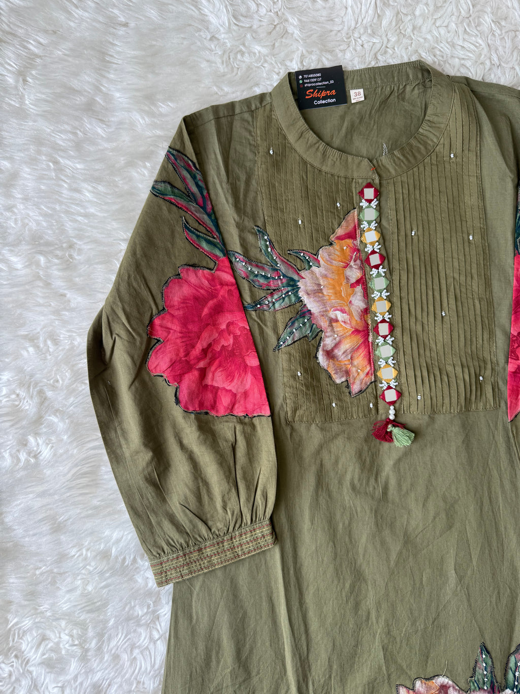 Mul Cotton Kurti Pant Dupatta Set