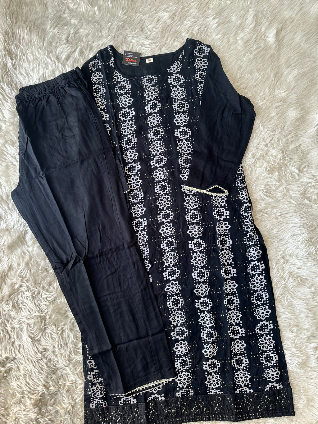 Rayon Kurti Pant Set