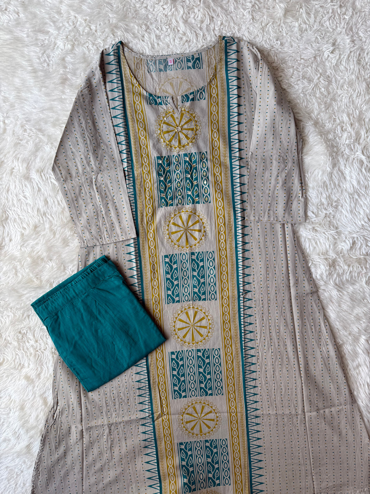 Pure Cotton Kurti Pant Set